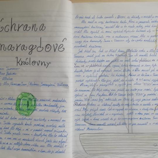 Čtenářské deníky – Záchrana Smaragdové královny – 6. třída – Fotogalerie 6